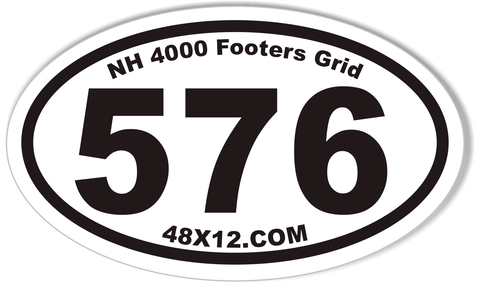 576 NH 4000 Footers Grid Oval Bumper Stickers