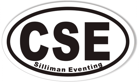CSE Silliman Eventing Oval Bumper Stickers