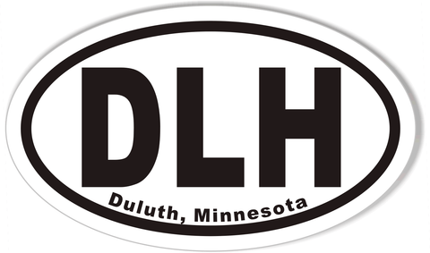 DLH Duluth, Minnesota Oval Bumper Stickers