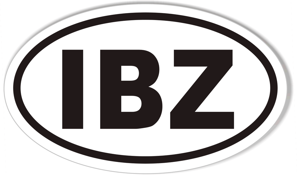 IBZ Oval Bumper Stickers – StickerCafe.com
