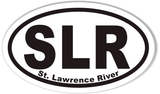 SLR St. Lawrence River Oval Bumper Stickers