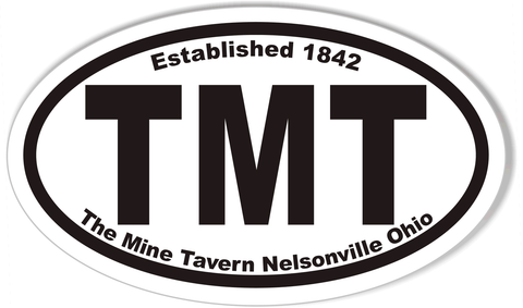 TMT Oval Bumper Stickers