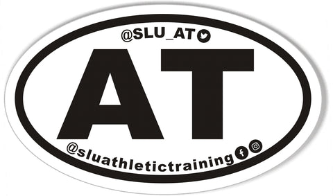 AT SLU.EDU Oval Bumper Stickers