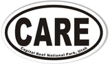CARE Capital Reef National Park, Utah Oval Sticker