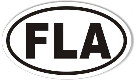 FLA Oval Bumper Stickers