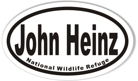John Heinz National Wildlife Refuge Oval Bumper Stickers