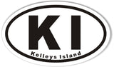 KI Kelleys Island Oval Bumper Stickers