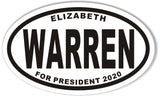 Elizabeth Warren for President Oval Bumper Sticker