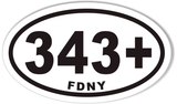 343+ FDNY Oval Bumper Stickers