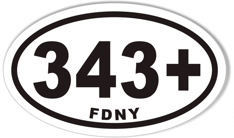 343+ FDNY Oval Bumper Stickers