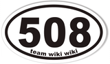 508 wiki Oval Bumper Stickers