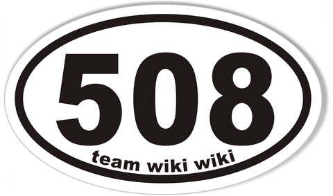 508 wiki Oval Bumper Stickers