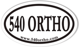 540 ORTHO Oval Bumper Stickers