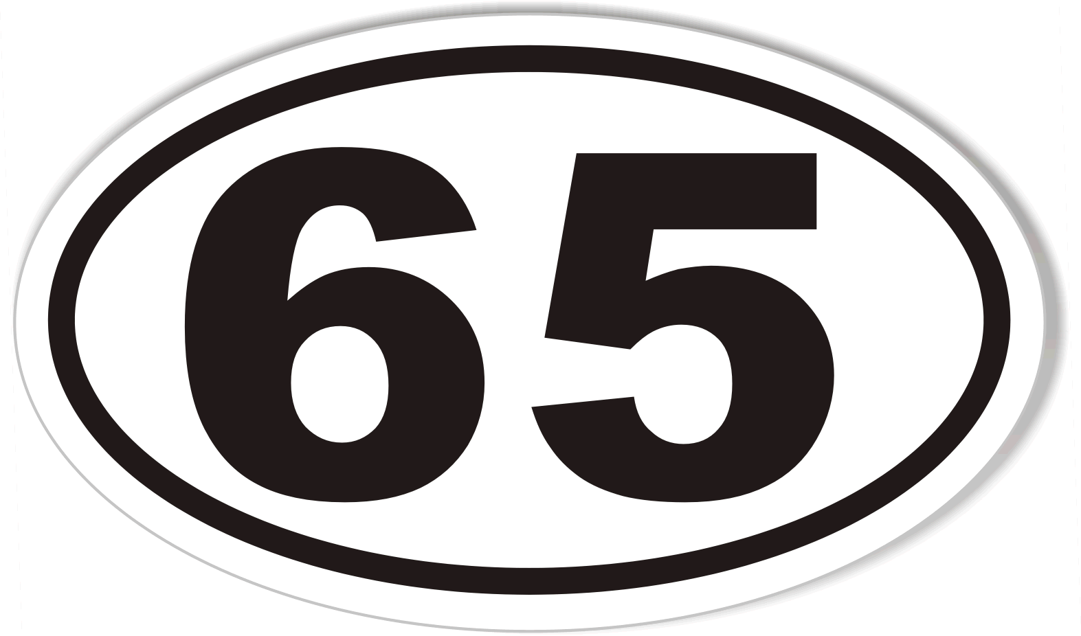65 Golf Cart Custom Oval Bumper Stickers – StickerCafe.com