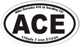 ACE Oval Bumper Stickers