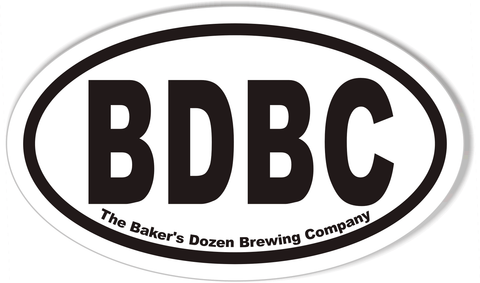 BDBC Oval Bumper Stickers