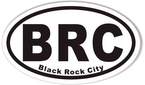 BRC Oval Bumper Stickers