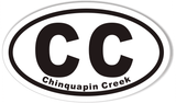 CC Chinquapin Creek Oval Bumper Stickers
