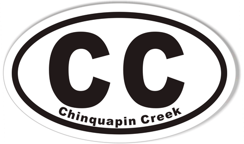 CC Chinquapin Creek Oval Bumper Stickers