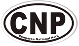 CNP Congaree National Park, SC Oval Bumper Sticker