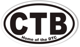 CTB Home of the DTC Oval Bumper Stickers