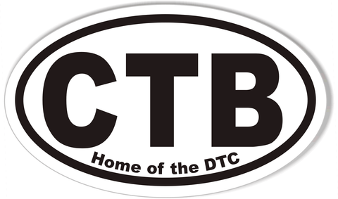 CTB Home of the DTC Oval Bumper Stickers