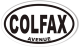 Colfax Avenue Oval Bumper Stickers