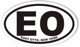 EO EAST OTTO, NEW YORK Custom Oval Bumper Stickers