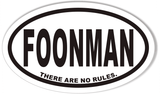 FOONMAN Custom Oval Bumper Stickers