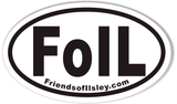 FoIL FriendsofIlsley.com Oval Bumper Stickers