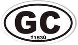 GC 11530 Oval Bumper Stickers