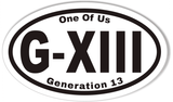 G-XIII Oval Bumper Stickers