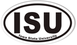ISU Oval Bumper Stickers