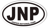 JNP JASPER NATIONAL PARK Oval Bumper Stickers