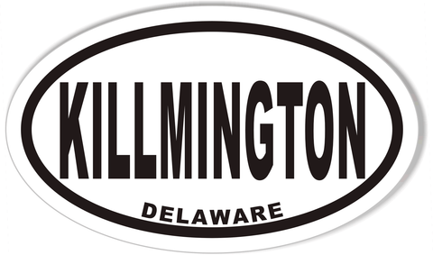 KILLMINGTON DE Oval Bumper Stickers