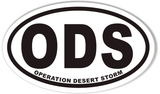 ODS OPERATION DESERT STORM Oval Bumper Stickers