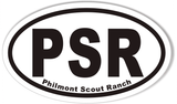 PSR Philmont Scout Ranch Oval Bumper Stickers