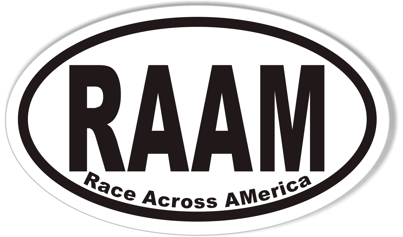 Raam Sticker Rand RAAM Oval Bumper Stickers – StickerCafe.com