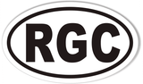 RGC Custom Oval Bumper Stickers