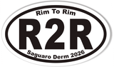R2R Rim To Rim Oval Bumper Stickers
