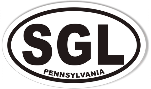 SGL Oval Bumper Stickers