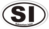 SI Sebastian Inlet Oval Bumper Stickers