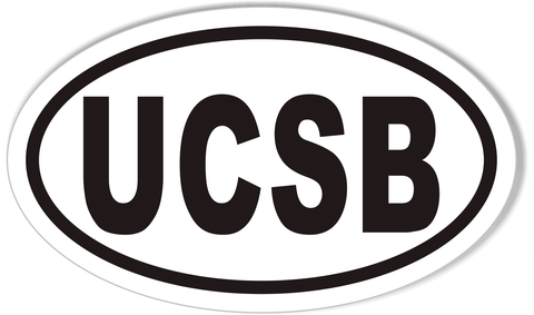 UCSB Oval Bumper Stickers