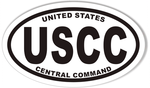 USCC UNITED STATES CENTRAL COMMAND Oval Bumper Stickers