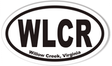 WLCR Oval Bumper Stickers
