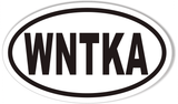 WNTKA Oval Bumper Stickers