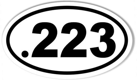 .223 Oval Bumper Stickers