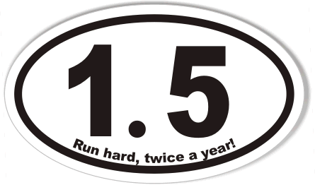 1.5 Oval Bumper Sticker