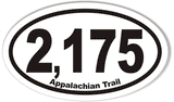 Appalachian Trail Euro Oval Bumper Sticker