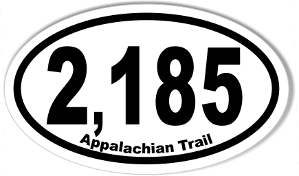 Appalachian Trail Euro Oval Bumper Sticker